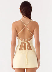 Leray Top - Lemon Yellow