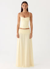 Natalya Maxi Skirt - Yellow