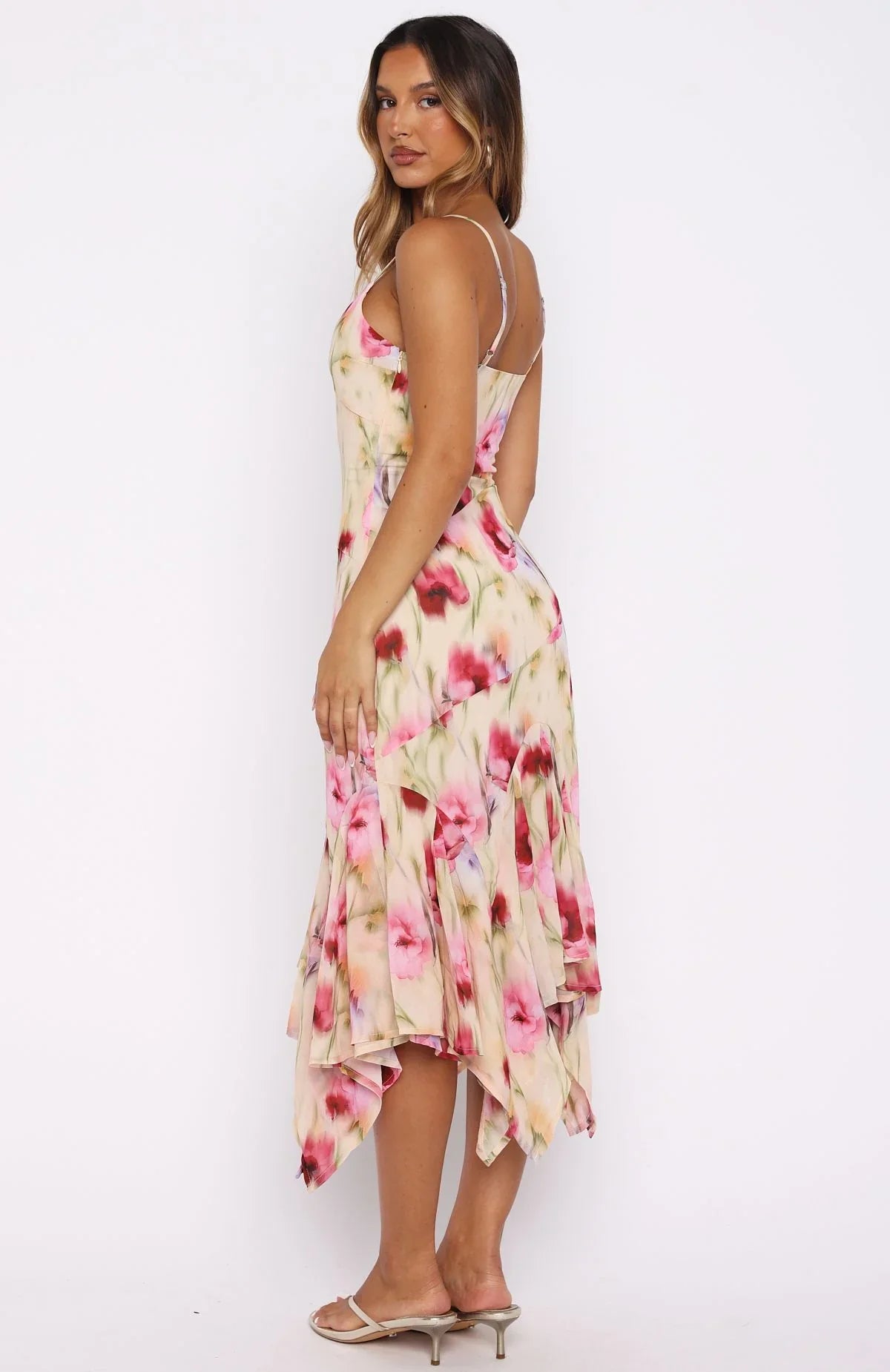 Butterfly Kisses Midi Dress Buttercream Fields