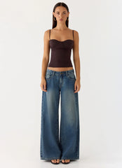 Ame Underwire Top - Chocolate