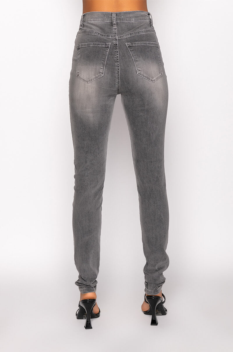 FLEX-FIT HIGH WAISTED SUPER STRETCHY SKINNY JEANS